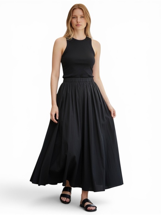 Commense Dresses & Skirts - Commense Black Cotton Maxi Skirt NWT Size Medium